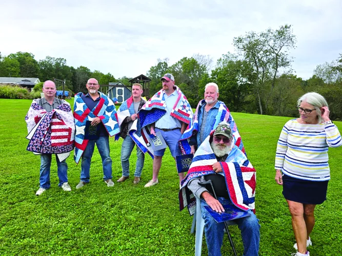 Quilts presented to six local veterans